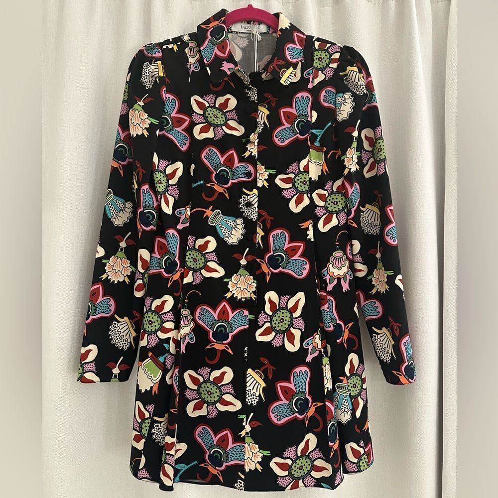 NWT VALENTINO Floral Collar Dress